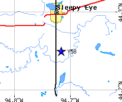 Area around Y58 (Sleepy Eye Municipal Airport)